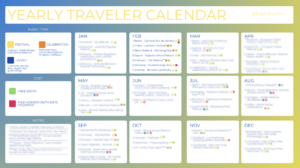 yearly traveler calendar censored